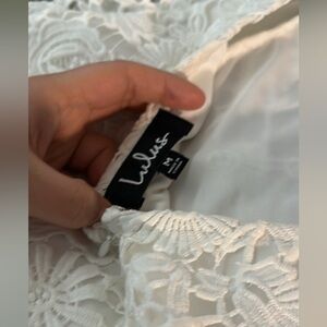 Lulus white lace dress